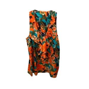 Gianni Bini Tangerine Floral blouse